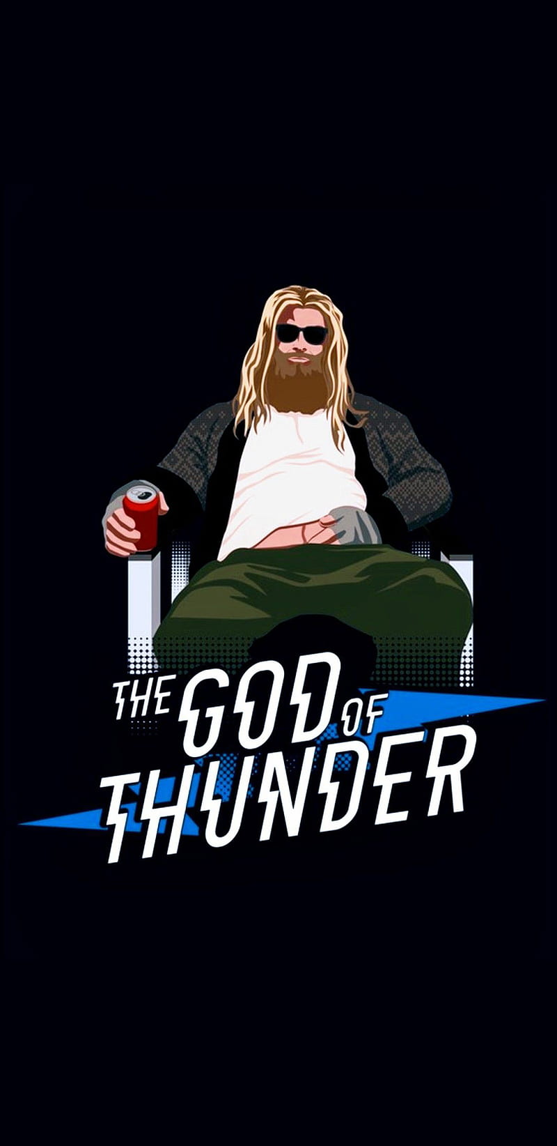 The God Of Thunder, avengers, endgame, god of thunder, lebowski, thor, HD phone wallpaper