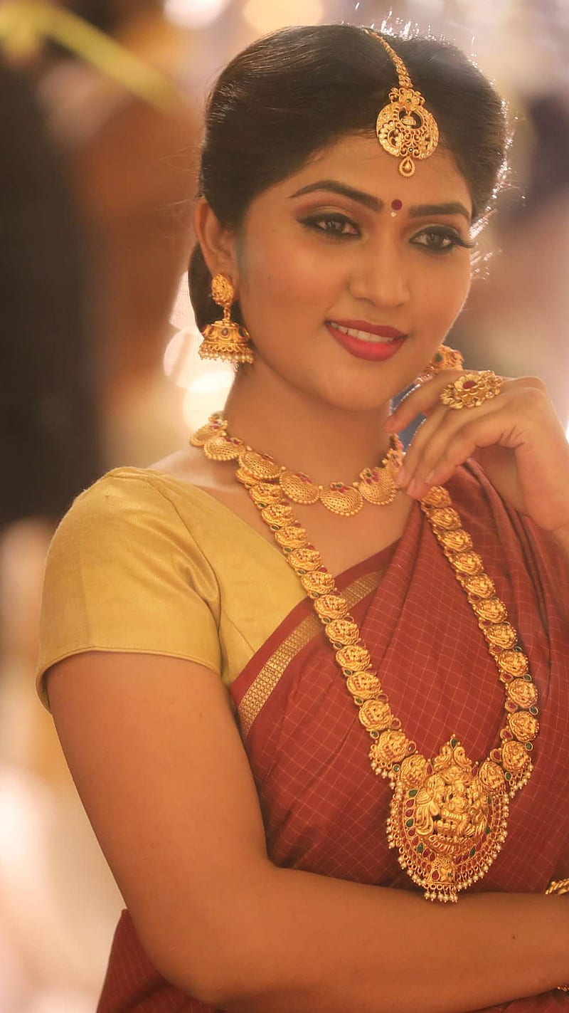 Ananya Mani , saree lover, model, HD phone wallpaper