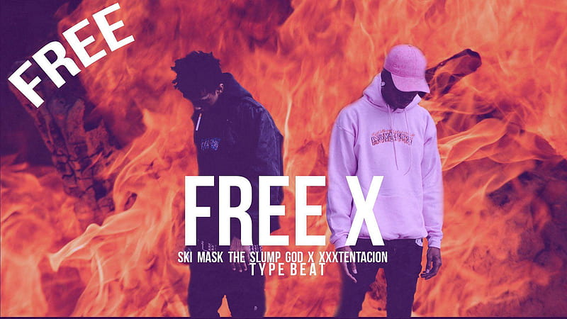 XXXTentacion Is Standing In A Fire Background Wearing Black Coat And Pants Celebrities, HD wallpaper