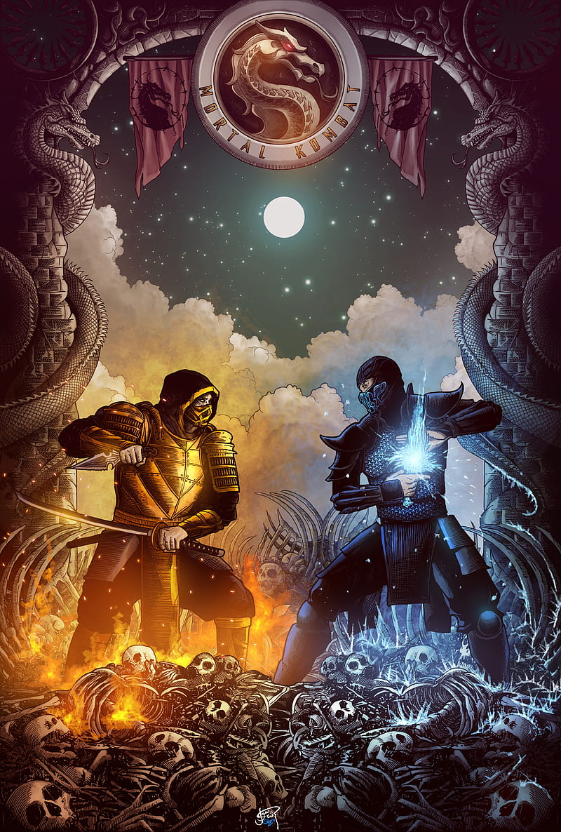 Mortal Kombat, dope, game, logo, sick, HD phone wallpaper | Peakpx