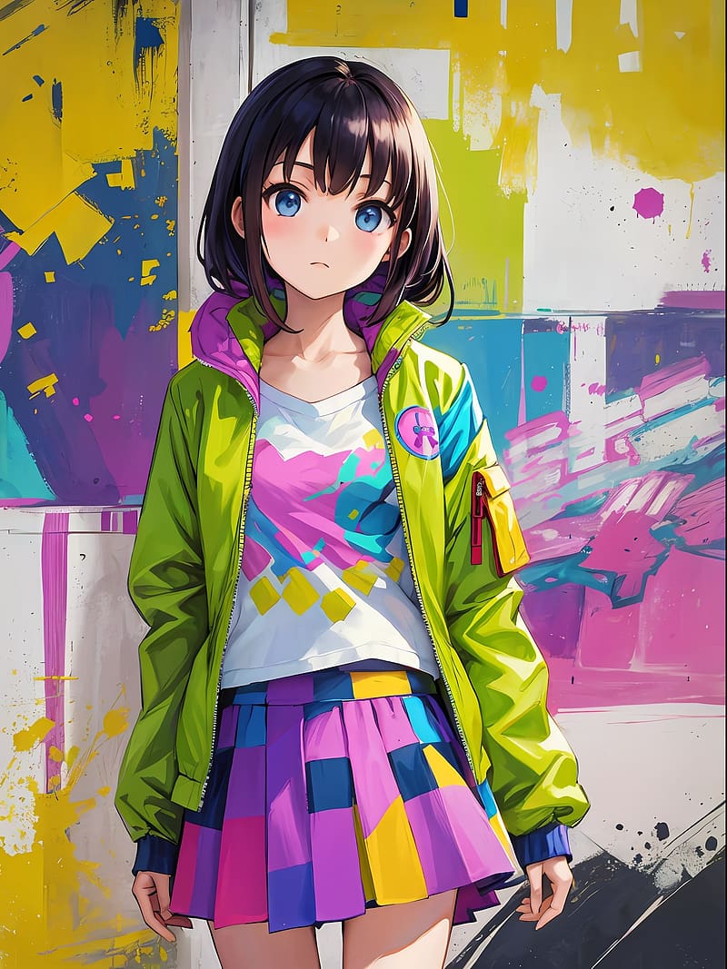 Premium Photo | A Beautiful Innocence and Bright Anime Girl AI Illustration