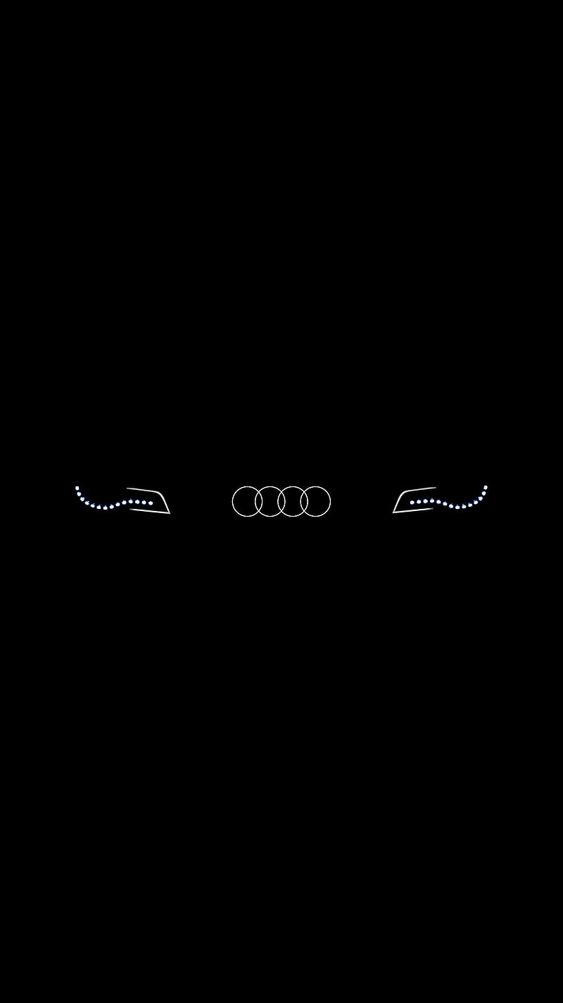 Audi, black, car, carros, driver led, logo, volkswagen, HD phone wallpaper