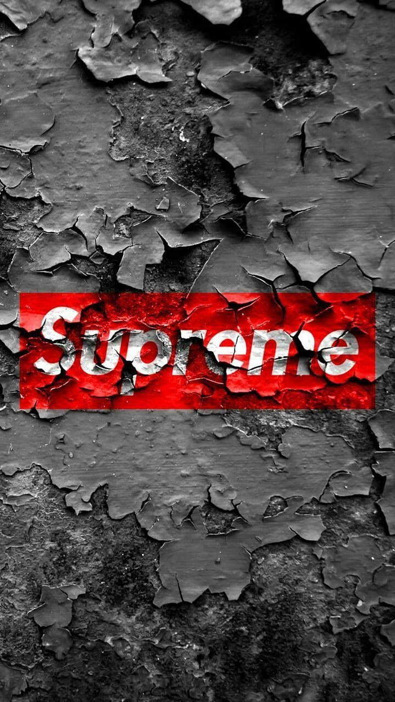 SupremeAsfault, cracked pavement, peeling pant, supreme, HD phone wallpaper
