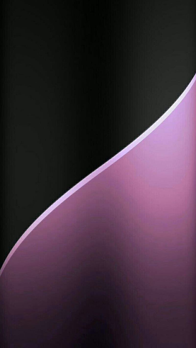 Abstract, black, edge style, lines, pink, purple, s7, s8, HD phone wallpaper