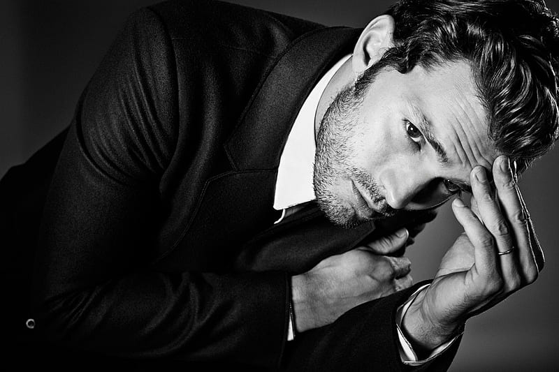 Jamie Dornan Bw Black Man White Actor Hd Wallpaper Peakpx 