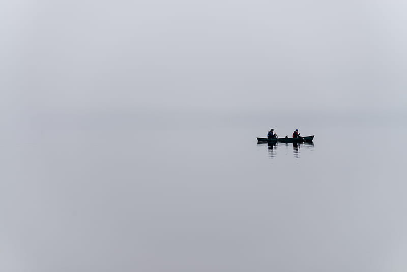 two people on boat, HD wallpaper