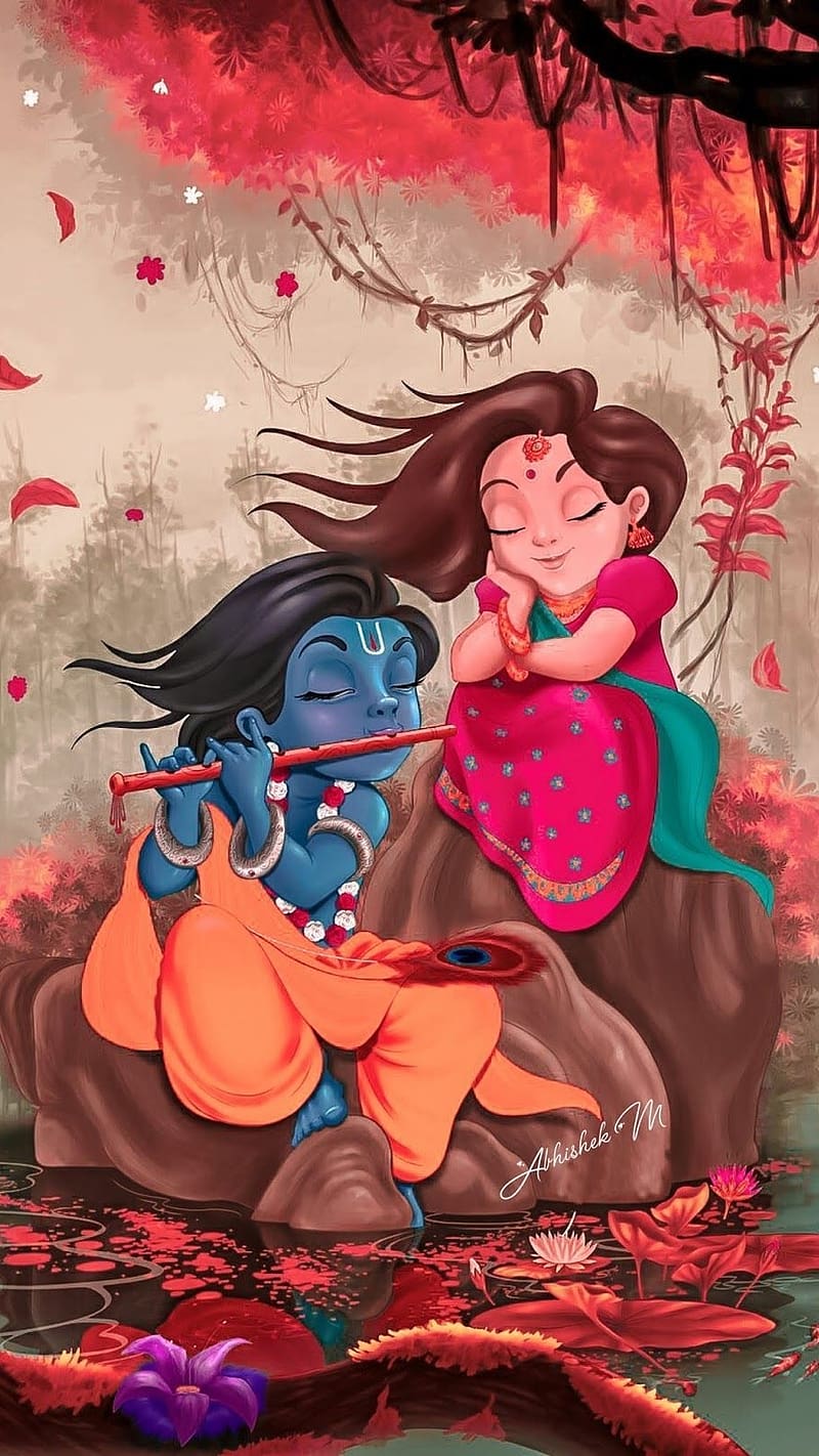 Yashoda ji and baby Krishna illustrated by me : r/hinduism