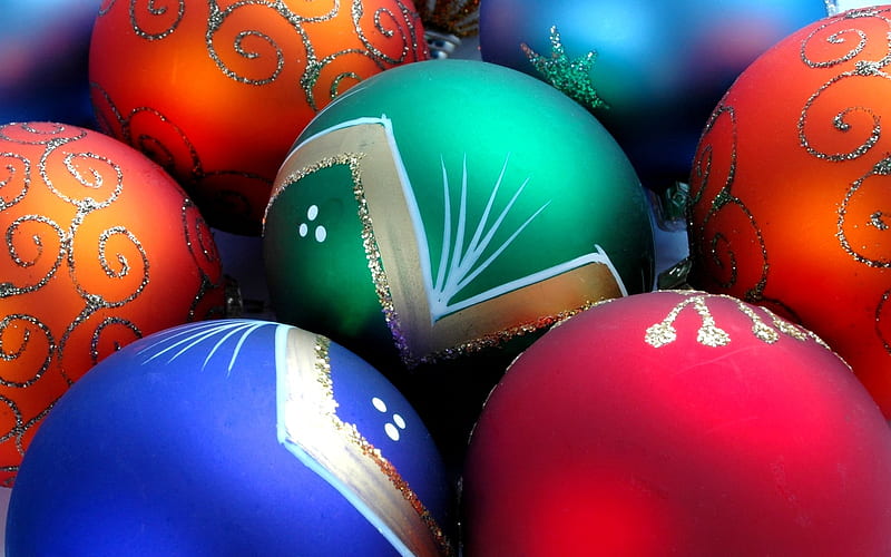 Merry Christmas - Christmas tree decoration ball ornaments 35, HD wallpaper