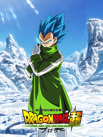 Vegeta x Goku, blue, drip, green, movie, snow, HD phone wallpaper