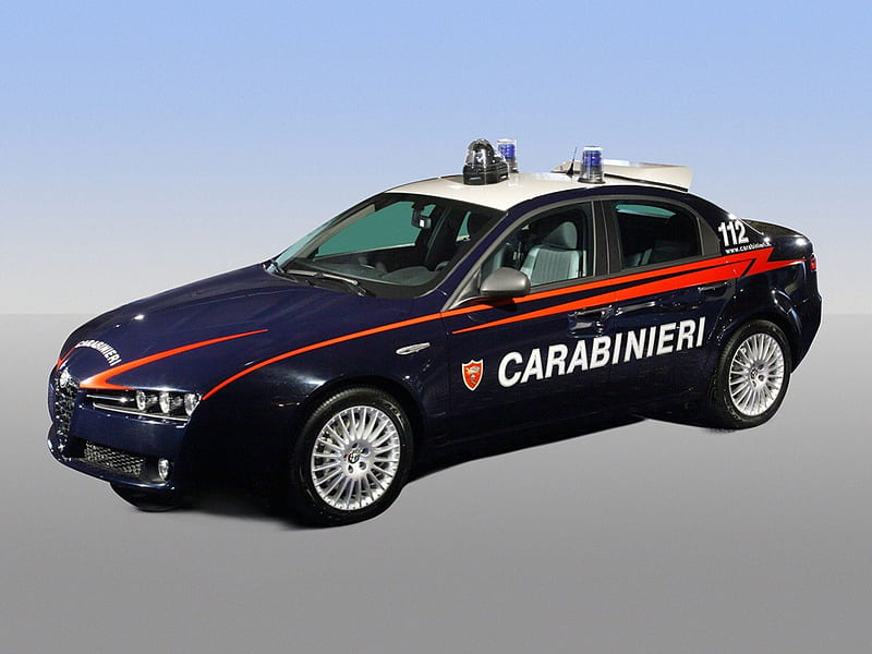 Alfa Romeo 159 Carabinieri, italia, alfa romeo, car, police, carabinieri, HD wallpaper