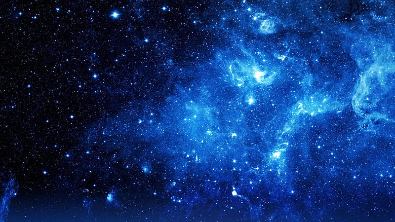 blue star in space wallpaper