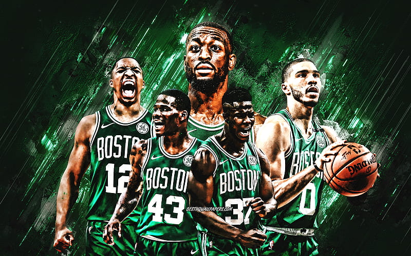 HD wallpaper Jayson Tatum NBA 20172018 4K Wallpaper green and white  Celtics 0 jersey  Wallpaper Flare