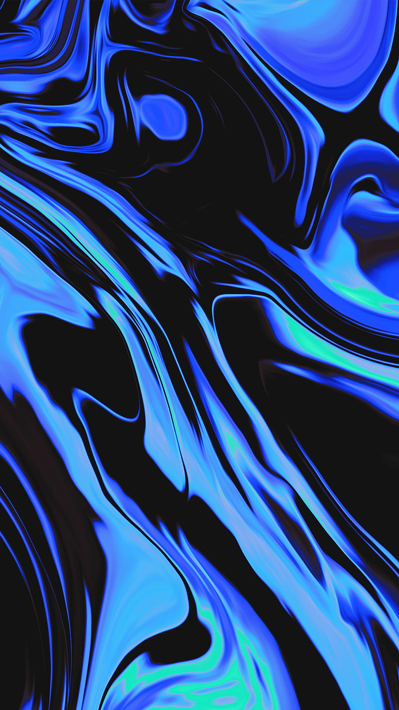 Fluid 9, Dorian, Fluid, abstract, abstraction, aesthetic, black, blue, colorful, digital, graphic, painting, psicodelia, trippy, vaporwave, HD phone wallpaper