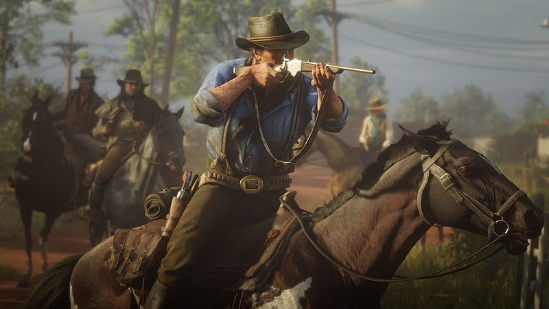 Weapon, Horse, Western, Cowboy, Video Game, Red Dead Redemption, John Marston, Red Dead Redemption 2, Arthur Morgan, Sadie Adler, Red Dead, Charles Smith, HD wallpaper