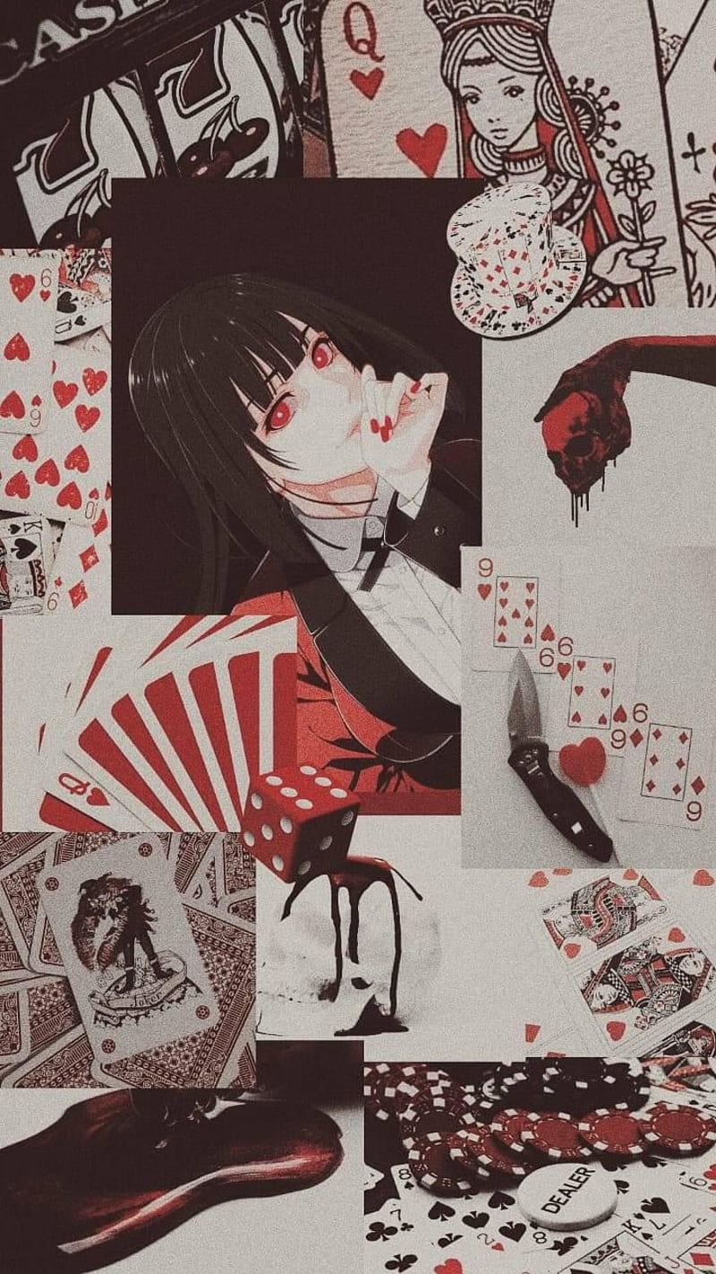 Kakegurui yumeko, anime, yumeko jabami, HD phone wallpaper