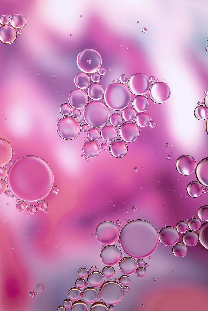 bubbles, liquid, macro, transparent, HD phone wallpaper