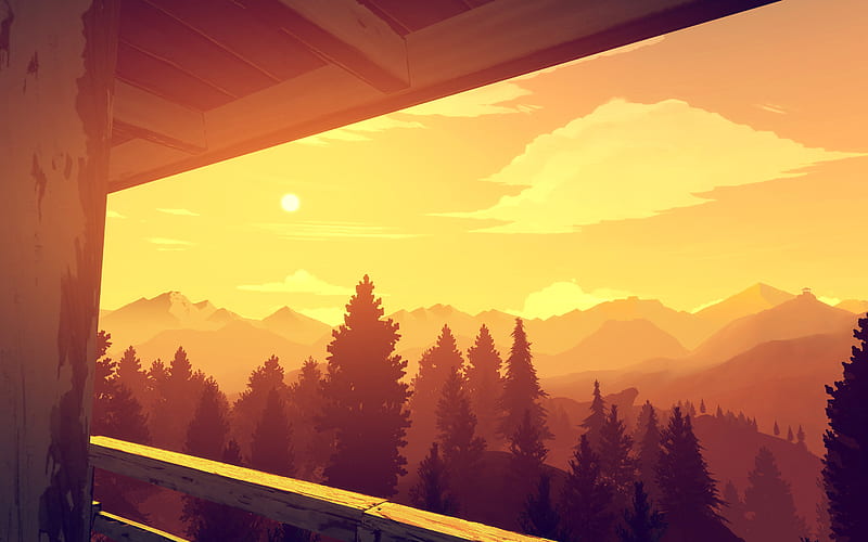 Simple Firewatch Wallpaper HD Artist 4K Wallpapers Images and Background   Wallpapers Den