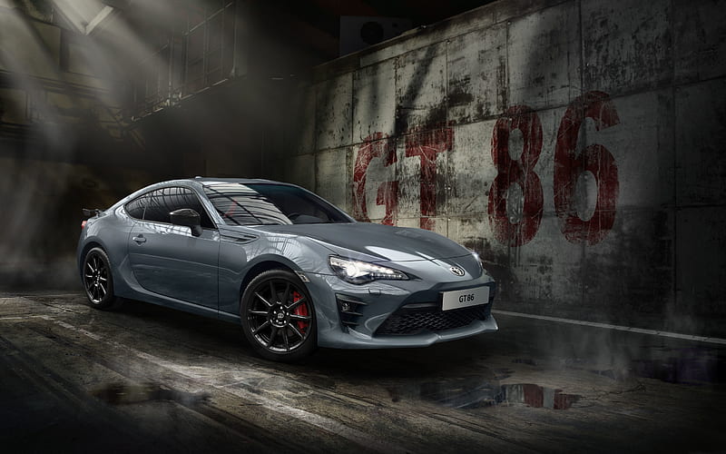 Toyota GT86, 2017, Shark, gray sports coupe, Japanese sports car, gray GT86, tuning, Toyota, HD wallpaper