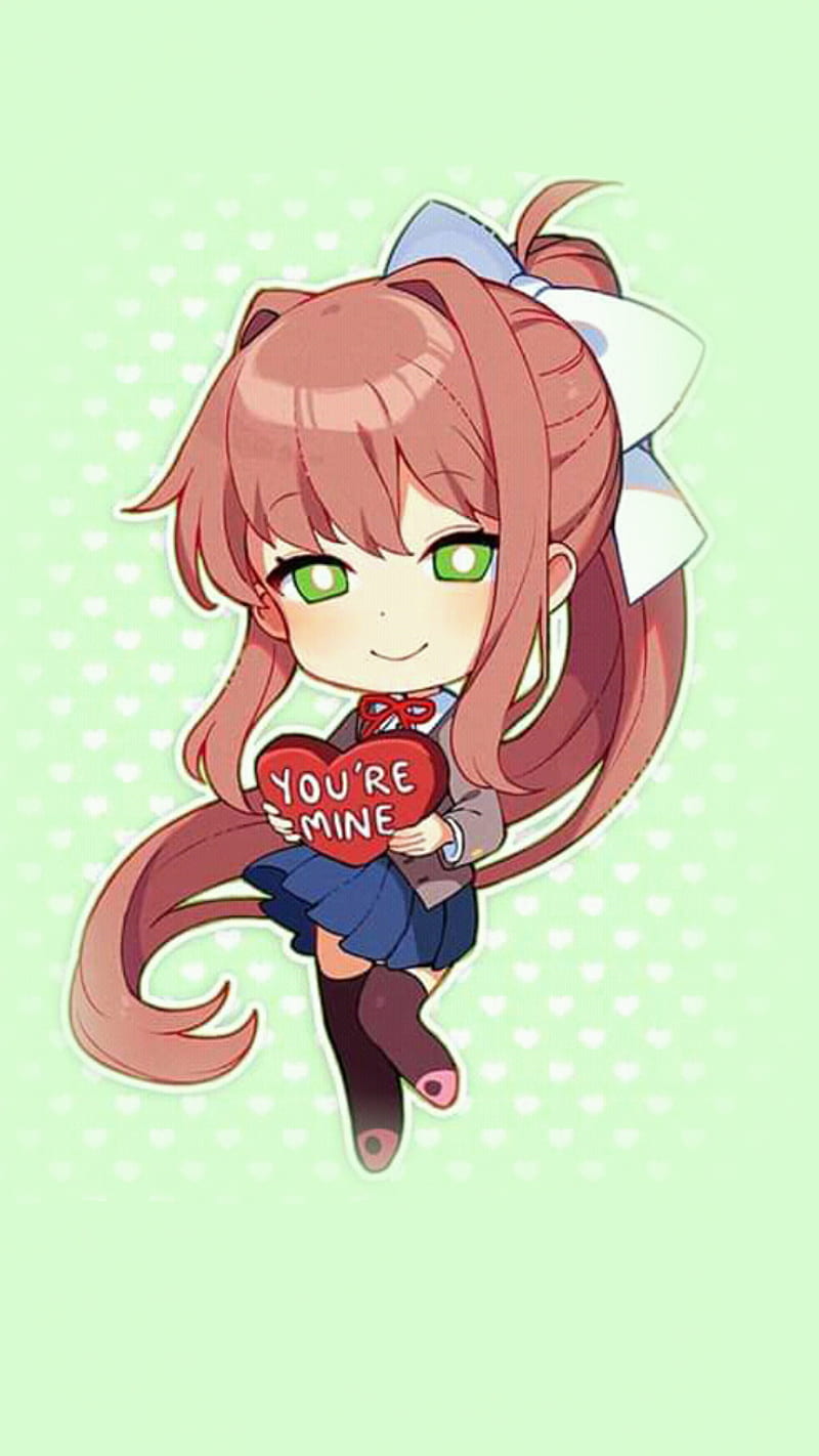 Monika (Doki Doki Literature Club!) Mobile Wallpaper by P-Nekoe #2324701 -  Zerochan Anime Image Board