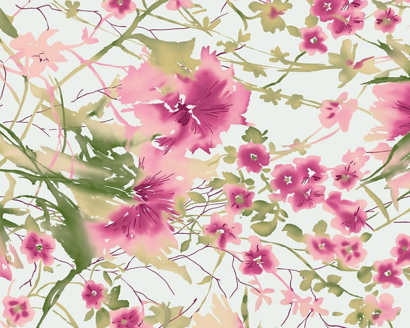 flower pattern, flower, carnation, pink, background, HD wallpaper
