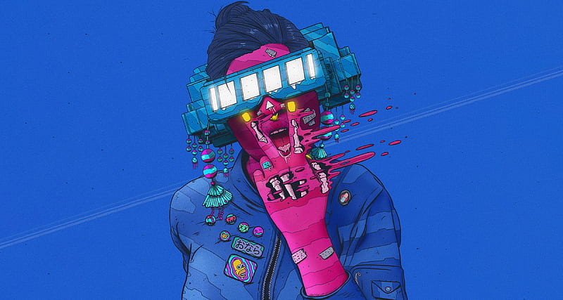 Cyberpunk , brutal, color, cool, cyber, cyberpunk, fighters, games, iphone, punk, HD wallpaper