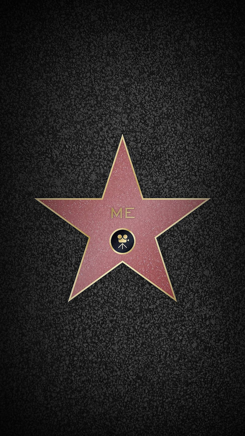 Me, floor, hall of fame, hollywood, logo, sign, star, HD phone wallpaper