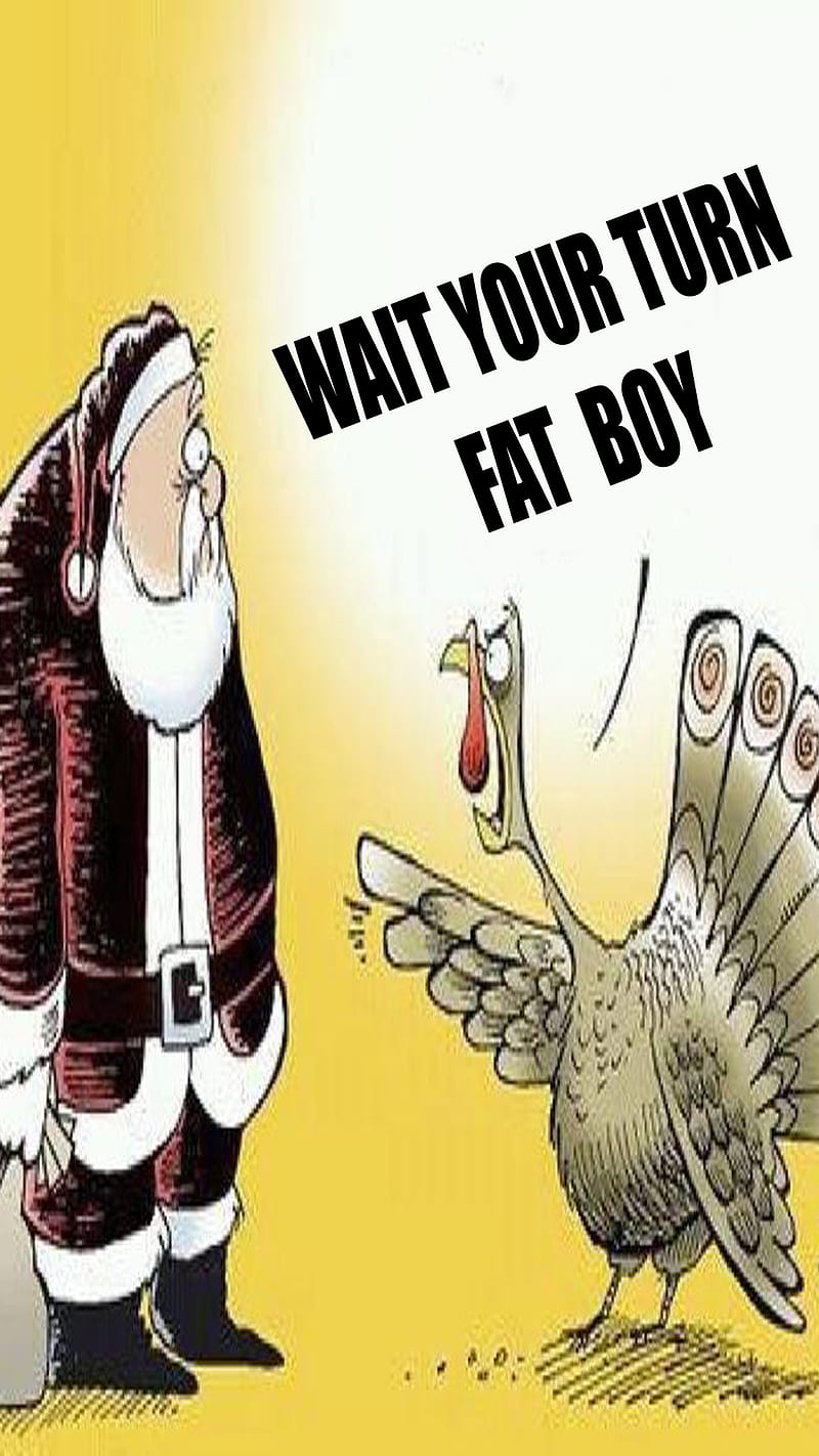 Its Thanksgiving, christmas, santa, turkey, HD phone wallpaper