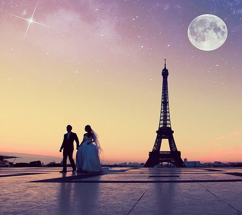 Love in Paris, couple, eiffel, HD wallpaper | Peakpx