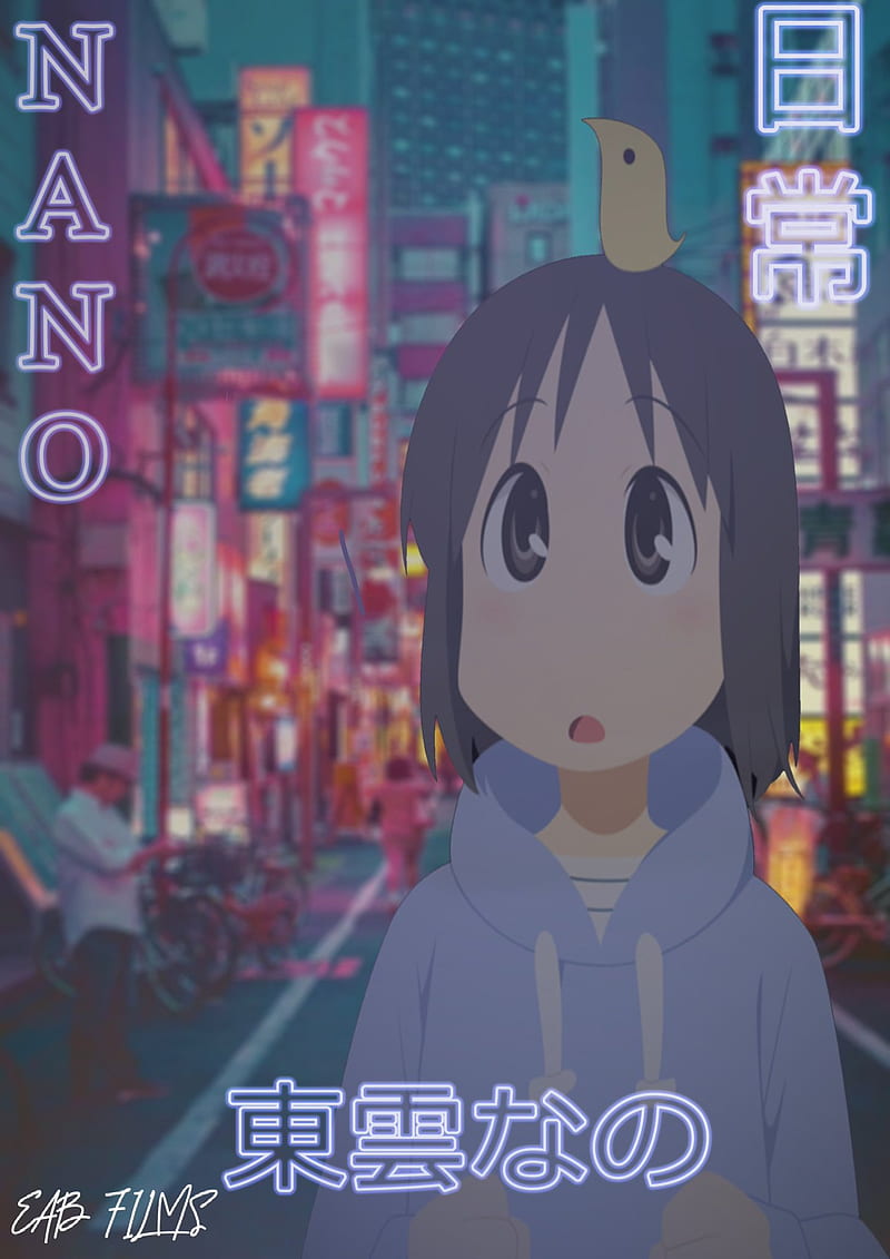 Nano Shinonome EAB , anime, girl, kyoto animation, my ordinary life, nano shinonome, nichijou, HD phone wallpaper