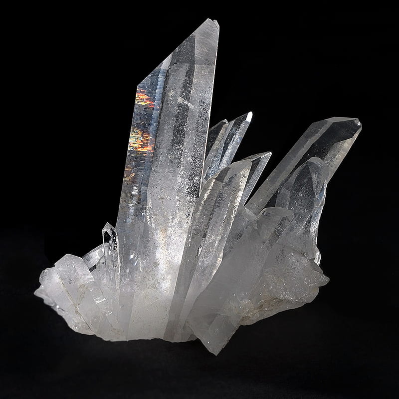 Rock Crystal, mineral, crystal, translucent, quartz, natural, HD wallpaper