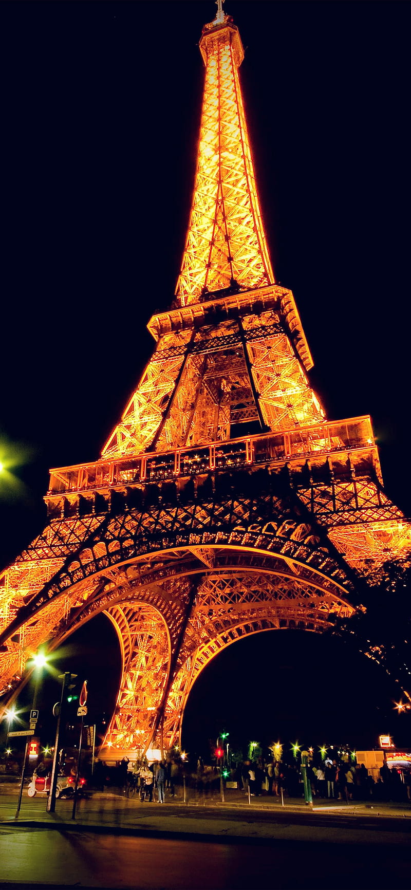 Eiffel Tower Paris , night, HD phone wallpaper