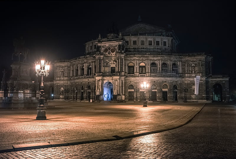 Man Made, Opera House, Building, Dresden, Germany, Saxony, Theatre, HD wallpaper