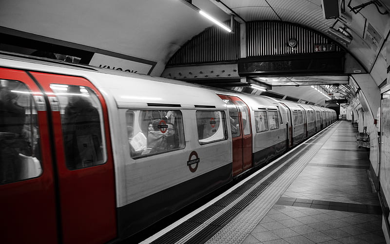 Underground, urban transport, train, London Underground, United Kingdom, London, HD wallpaper