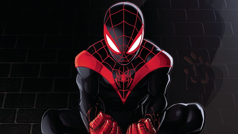 Spiderman Miles Morales Artwork 2018, spiderman-into-the-spider-verse, spiderman, superheroes, artwork, artist, digital-art, HD wallpaper