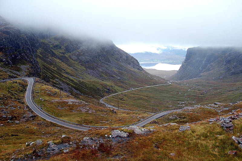 Belach Na Ba Pass - Scotland, Scotland, Scottish Highlands, Belach Na Ba Pass, Roads, HD wallpaper