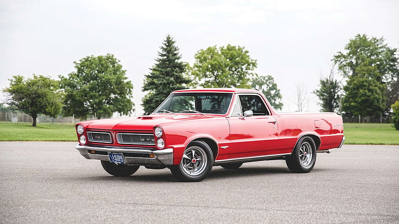 This GTO-El Camino mashup is the muscle truck of our dreams, Classic, GM, Red, Muscle, HD wallpaper