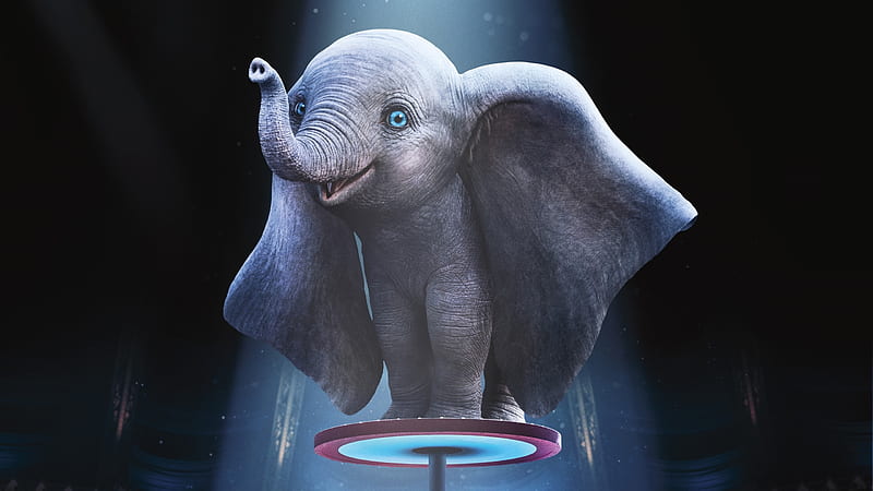 Dumbo (2019), movie, disney, dumbo, poster, fantasy, elephant, HD wallpaper