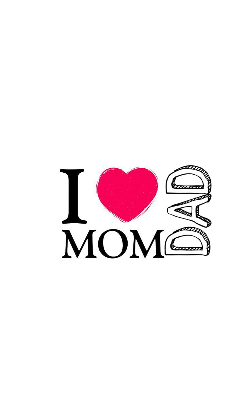 Love mom dad, emotion, HD phone wallpaper