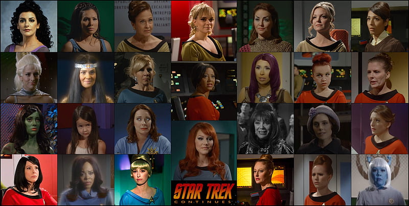 The Women of Star Trek Continues, Michele Specht, Star Trek Continues, STC, Nicola Bryant, Star Trek Continues Women, Kipleigh Brown, Cat Roberts, Anne Lockhart, Erin Gray, HD wallpaper