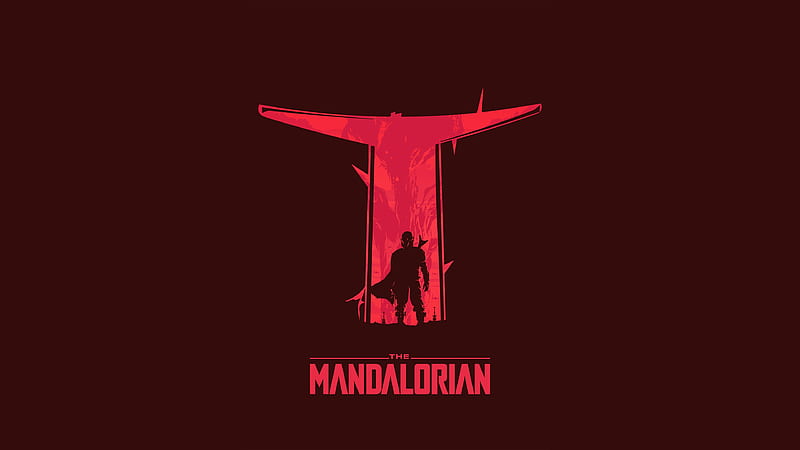 The Mandalorian Digital Minimal Art , the-mandalorian, tv-shows, star-wars, minimalism, minimalist, HD wallpaper