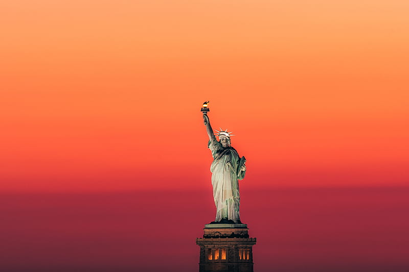 statue of liberty new york, HD wallpaper