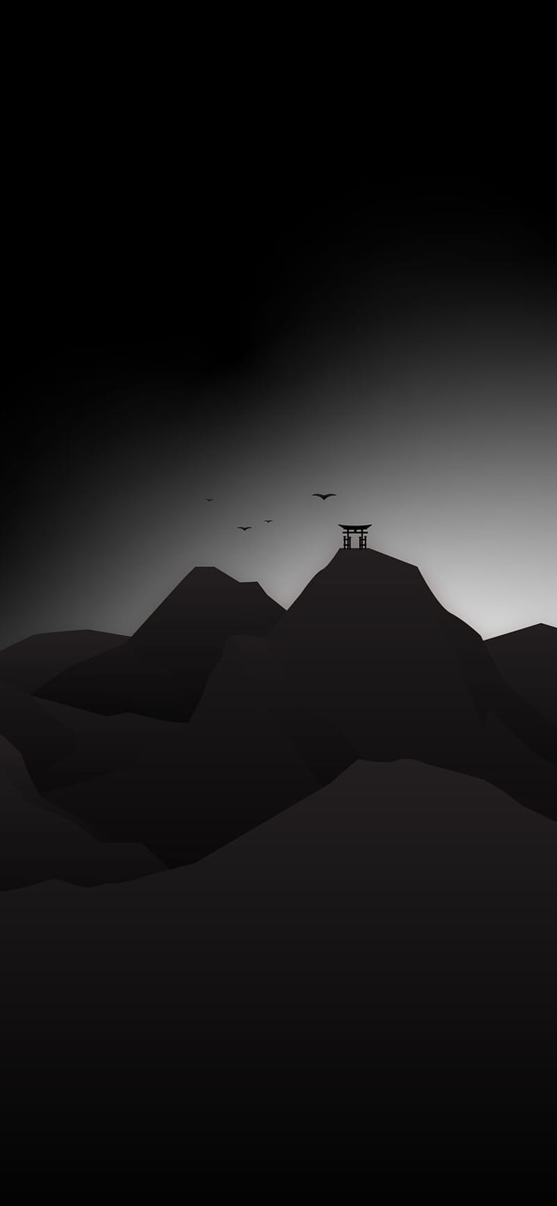 Desktop wallpaper 4K - Castle minimalist, Heroscreen