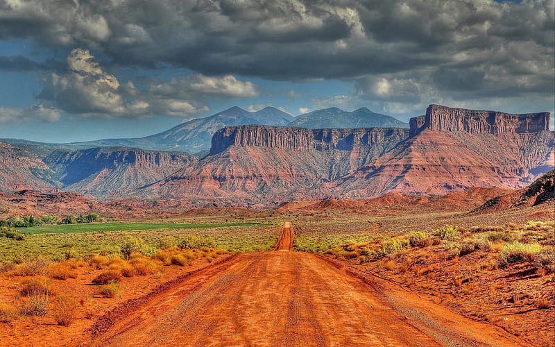 America, desert, mountains, Utah, Arizona, USA, HD wallpaper