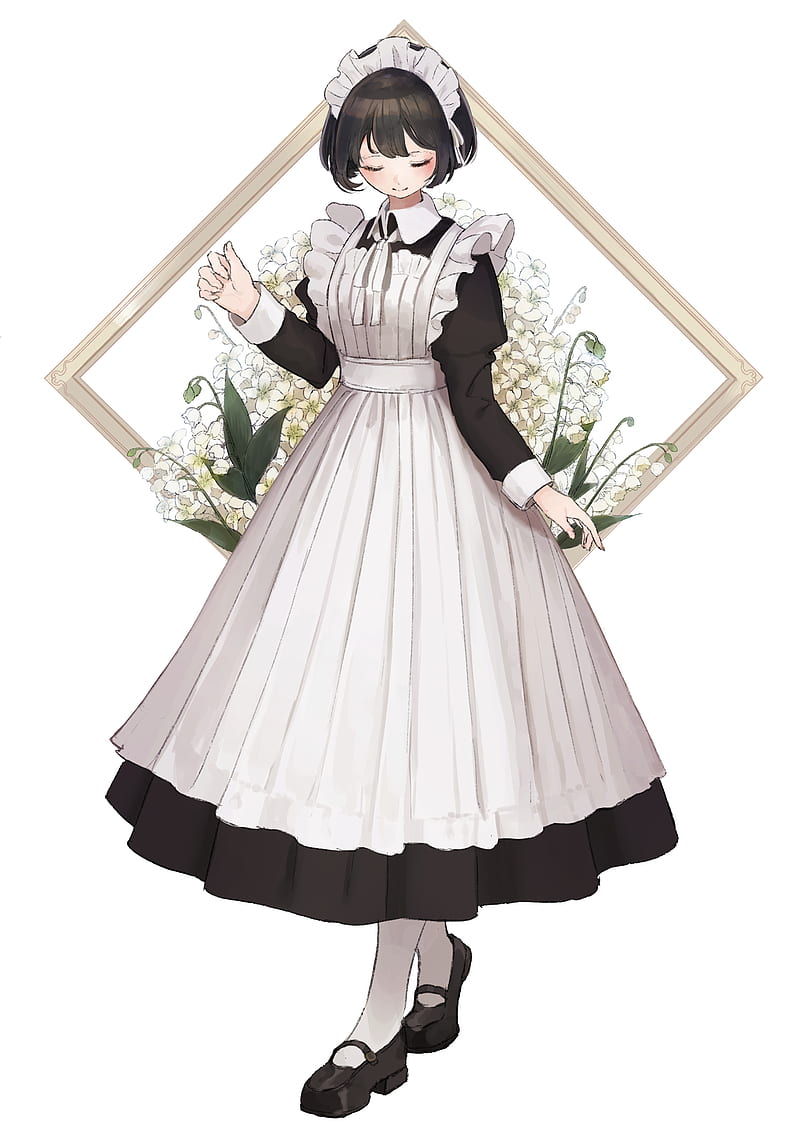 Japan anime maid dress set cosplay  EverythingCuteClub