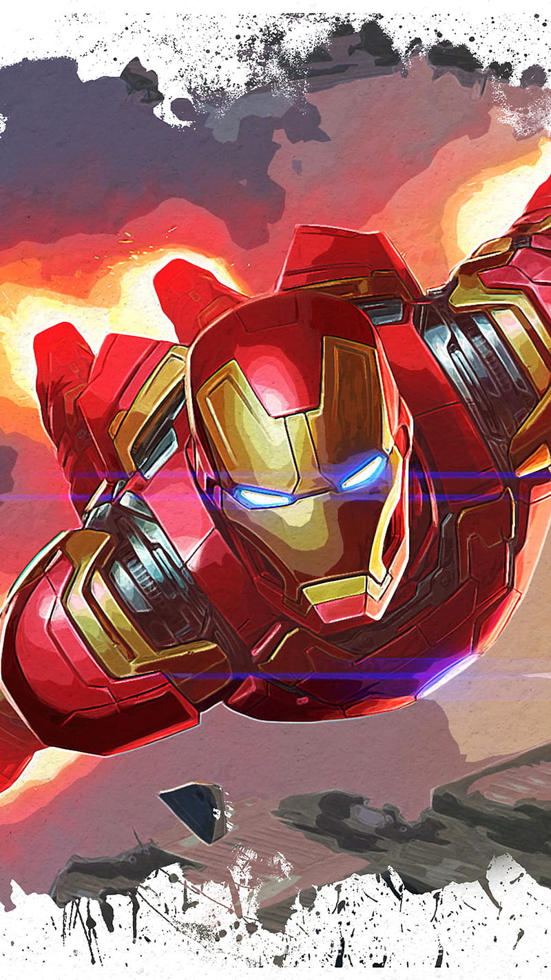 Iron Man, iron man paint, iron man, love u 3000 times, marvel hero  painting, HD phone wallpaper | Peakpx