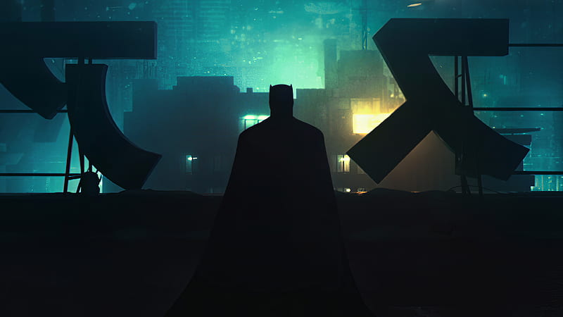 Gotham City 2049 Batman, batman, superheroes, artwork, artstation, HD wallpaper