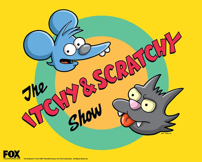 Tv Show, The Simpsons, Itchy & Scratchy, HD wallpaper