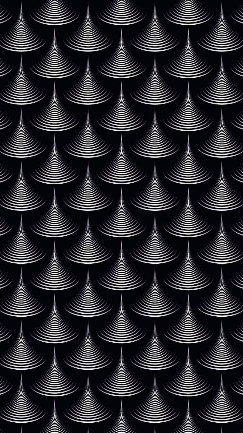 Cone Art , cone art, black and white, bnw, background, HD phone wallpaper