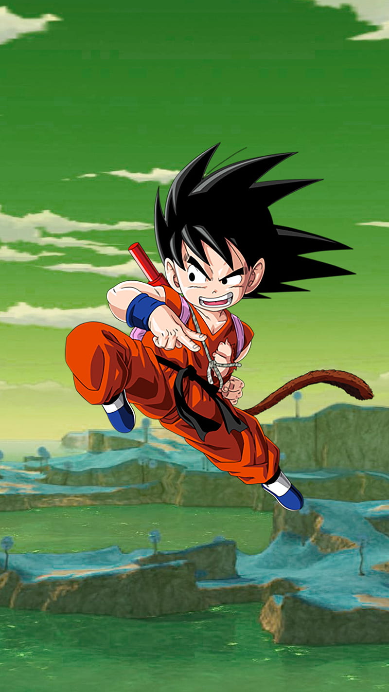 Download wallpaper 1280x2120 cute, son goku, art, iphone 6 plus, 1280x2120  hd background, 18726