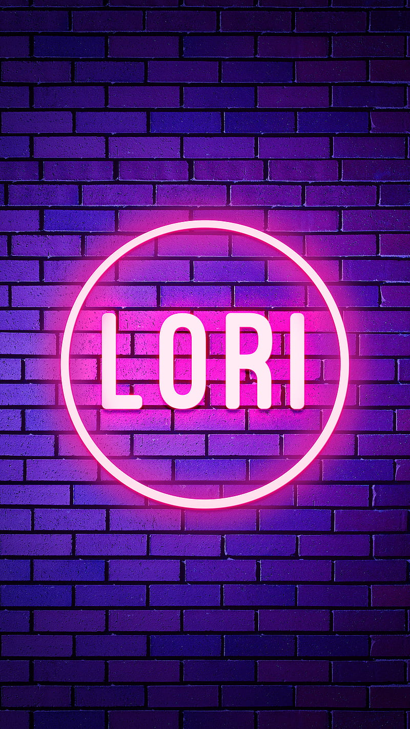 Lori, Name, Neon Lori, Neon light, Neon name, name design, person name, your names, HD phone wallpaper